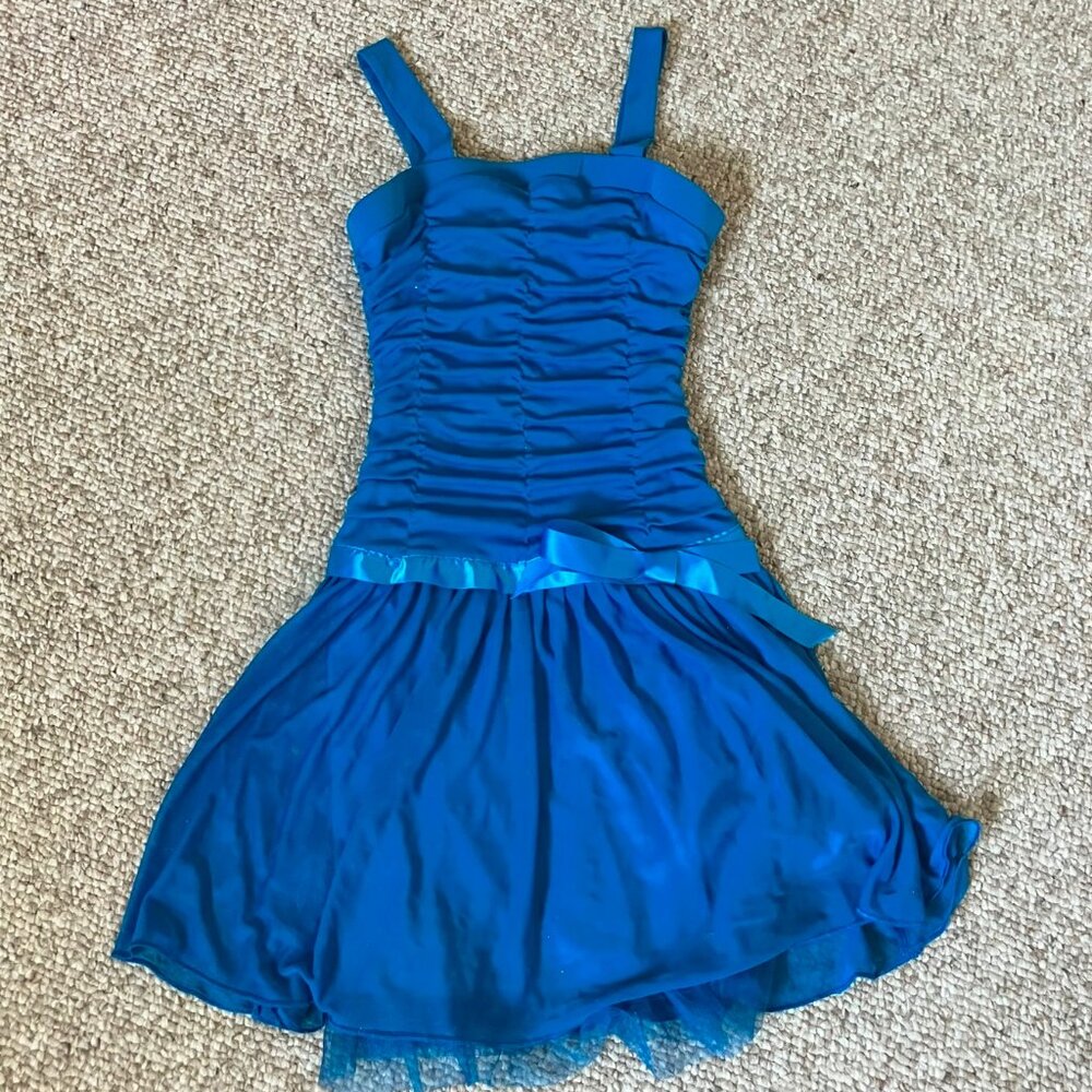 iZ Amy Byer Teal Blue Formal Dress Girls 10